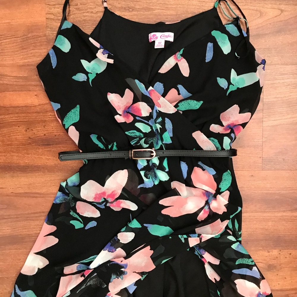 High-low floral summer dress